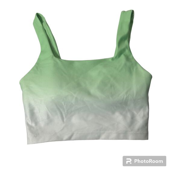 Ellie Green White Gradient Leggings and Sports Bra -2 Piece Set Size Small - Picture 2 of 14